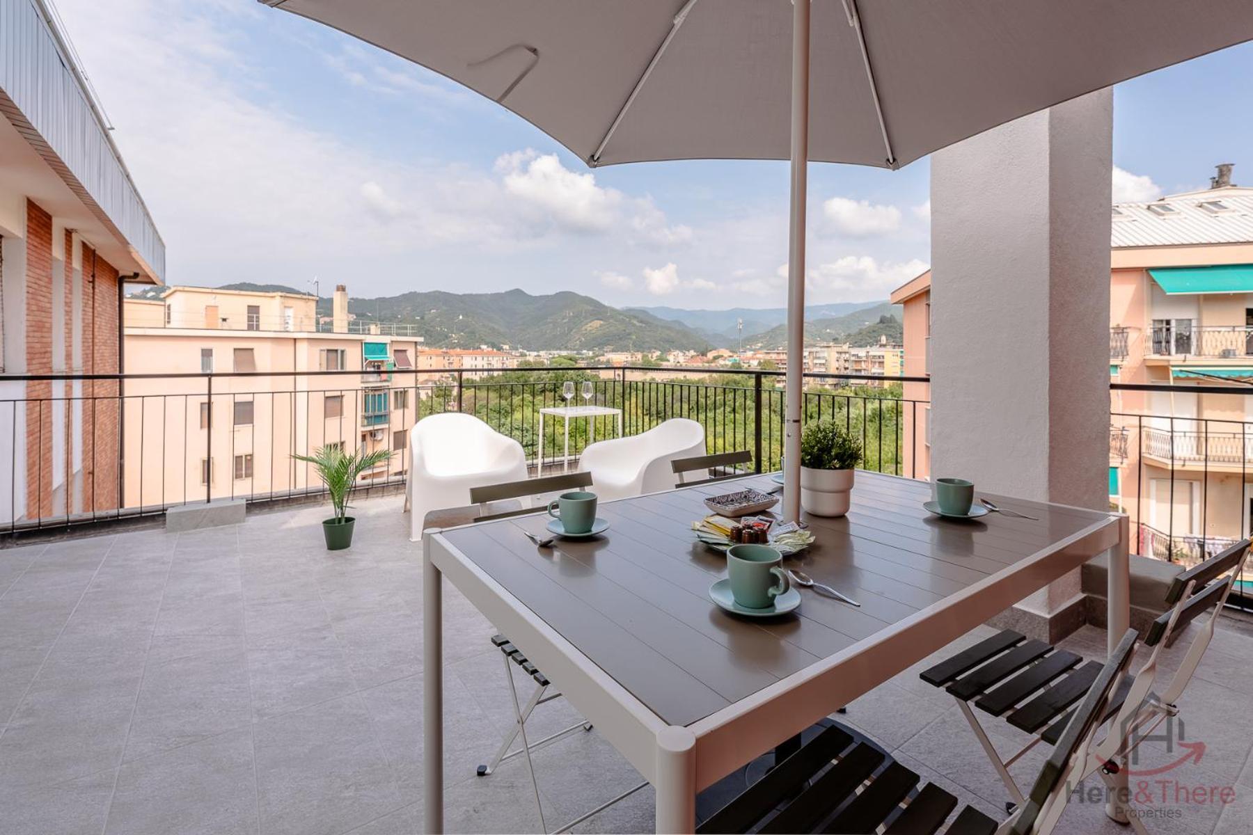 Penthouse Panoramic View - Sea 3Min - Ac - Wifi Apartment Albisola Superiore Ngoại thất bức ảnh